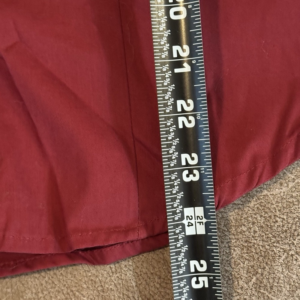 Rodeo Carte Womens Western Shirt M NWT Embroidered Roses Pearl Snap Burgundy - Picture 9 of 11
